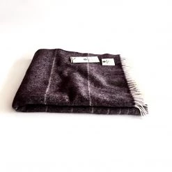 McNutt Clothing Brands Mauve Alpaca Lambswool Throw - Handmade In Donegal Ireland