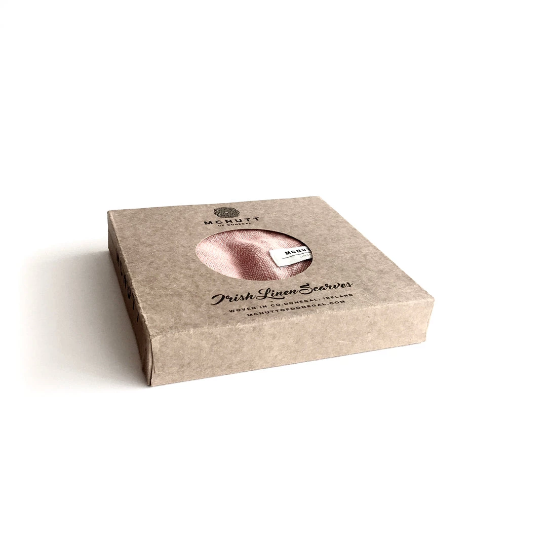 McNutt Nectarine Linen Scarf - Made In Donegal Ireland
