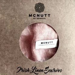 McNutt Nectarine Linen Scarf - Made In Donegal Ireland