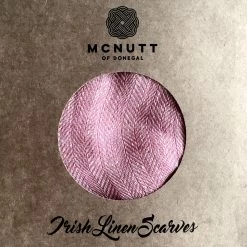 McNutt Scarves Fuchsia Linen Scarf - Made In Donegal Ireland