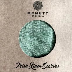McNutt Peppermint Linen Scarf - Made In Donegal Ireland Scarves