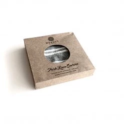 McNutt Scarves Grey Orange Linen Scarf - Made In Donegal Ireland