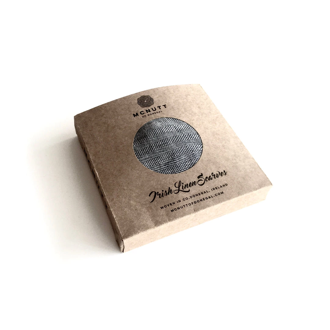 McNutt Dove Linen Scarf - Made In Donegal Ireland