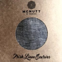 McNutt Dove Linen Scarf - Made In Donegal Ireland