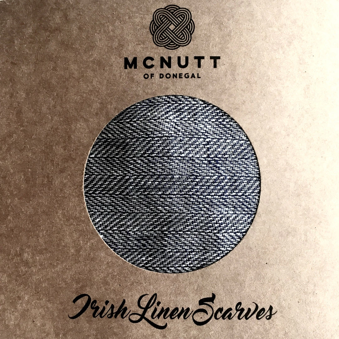 McNutt Dove Linen Scarf - Made In Donegal Ireland