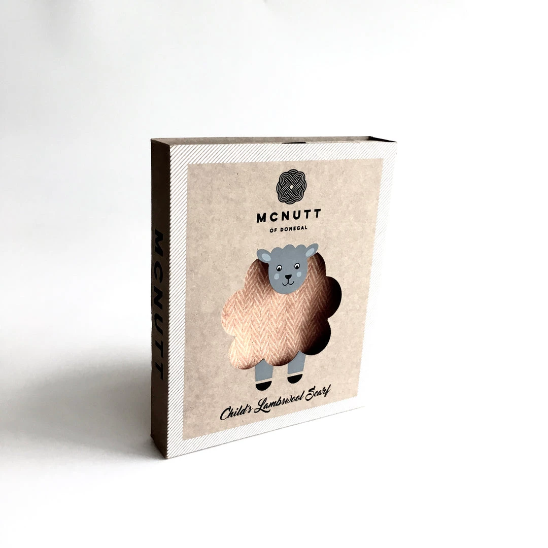 McNutt Scarves Kid’s Orange Lambswool Scarf - Made In Donegal Ireland