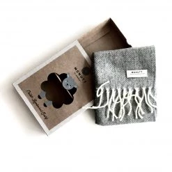 McNutt Kid’s Grey Lambswool Scarf - Made In Donegal Ireland