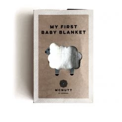 McNutt Grey First Baby Blanket - Handmade In Donegal Ireland
