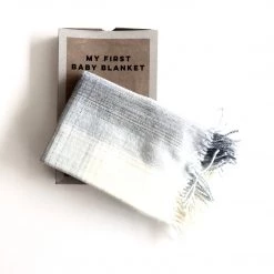 McNutt Grey First Baby Blanket - Handmade In Donegal Ireland