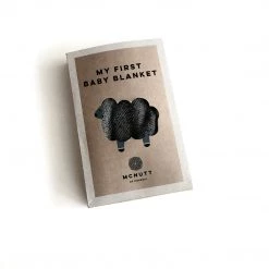 McNutt Charcoal First Baby Blanket - Handmade In Donegal Ireland