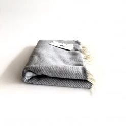 McNutt Clothing Brands Grey Mini Blanket - Handmade In Donegal Ireland