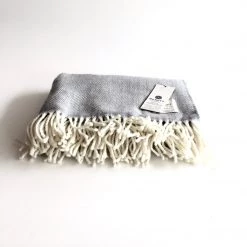 McNutt Clothing Brands Grey Mini Blanket - Handmade In Donegal Ireland