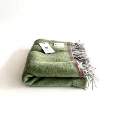 McNutt Green Mini Blanket - Handmade In Donegal Ireland