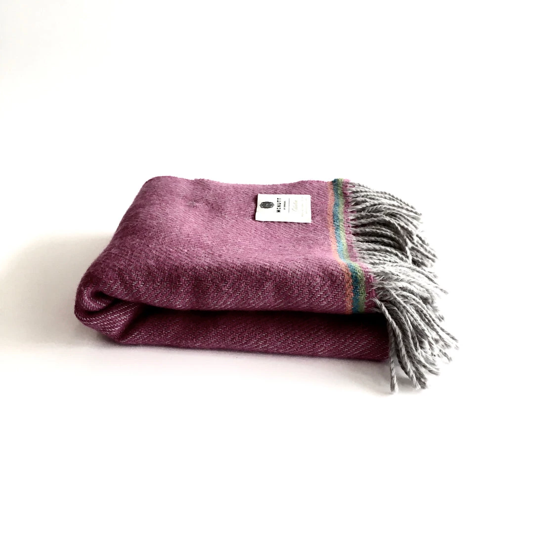 McNutt Rose Pink Mini Blanket - Handmade In Donegal Ireland Clothing Brands