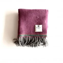 McNutt Rose Pink Mini Blanket - Handmade In Donegal Ireland Clothing Brands