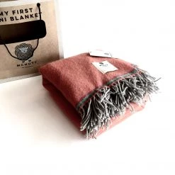 McNutt Clothing Brands Orange Mini Blanket - Handmade In Donegal Ireland