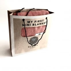 McNutt Clothing Brands Orange Mini Blanket - Handmade In Donegal Ireland