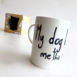 We Have It Wrapped UP All Mugs My Dog Bought Me This Mug - Belfast - Humorous - Bone - China - Mug