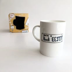 Wrapped UP Belfast YOU'RE A BUCK EEJIT - Belfast - Slang - Humorous - Bone - China - Mug All Mugs