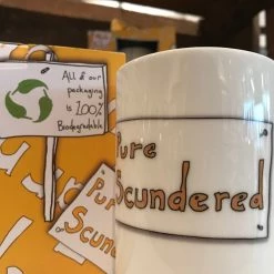 We Have It Wrapped UP All Mugs PURE SCUNDERED - Belfast - Slang - Humorous - Bone - China - Mug