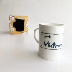 Wrapped UP Belfast All Mugs YEAH WHATEVER - Belfast - Slang - Humorous - Bone - China - Mug