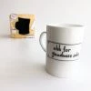 We Have It Wrapped UP OH FOR GOODNESS SAKE - Belfast - Slang - Humorous - Bone - China - Mug