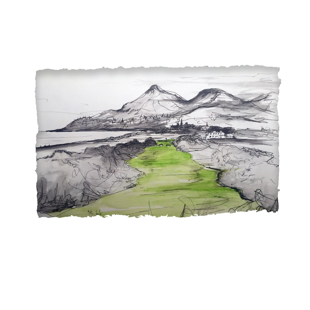 Stephen Farnan Studio Places THE NINTH HOLE - Newcastle Golf Club Royal County Down By Stephen Farnan