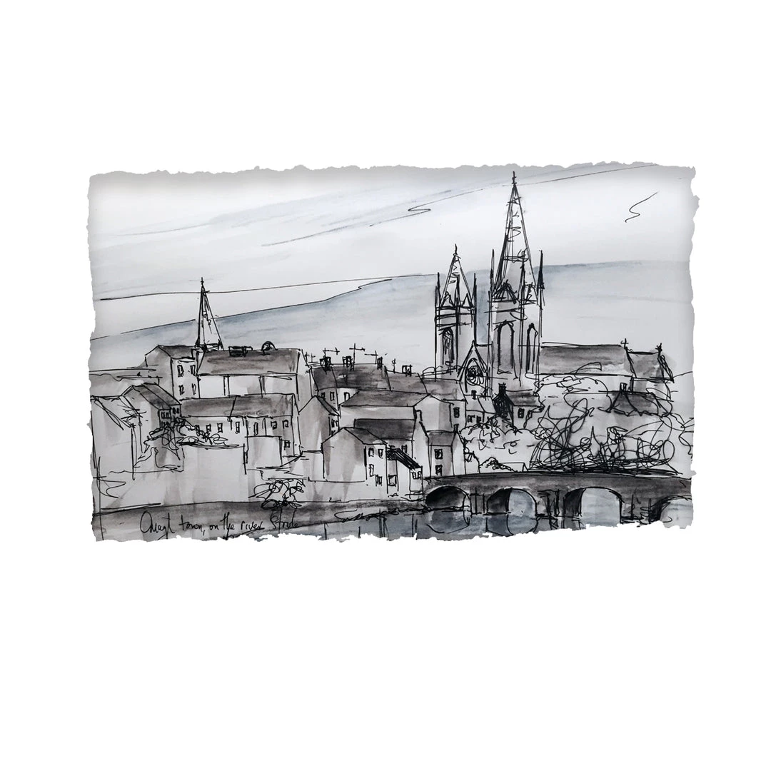 Stephen Farnan Studio Places OMAGH TOWN - (C) County Tyrone By Stephen Farnan