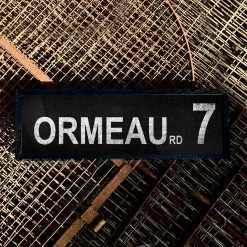 Belfast Canvas Co. Canvas Bus Signs ORMEAU RD 7