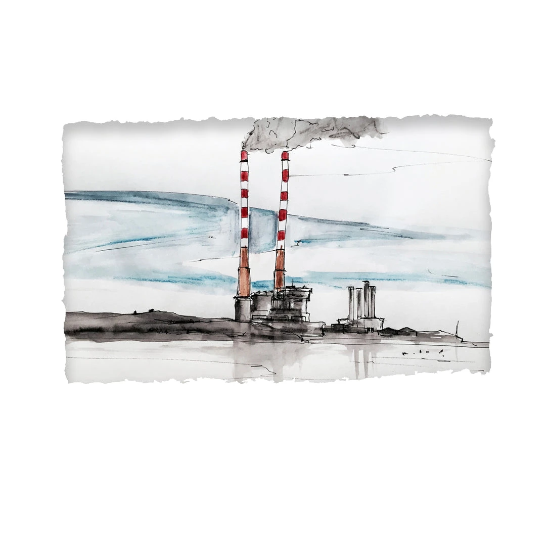 Stephen Farnan Studio POOLBEG, DUBLIN - Power Station Pigeon House County Dublin By Stephen Farnan