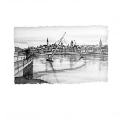 Stephen Farnan Studio The Peace Bridge - County Derry By Stephen Farnan