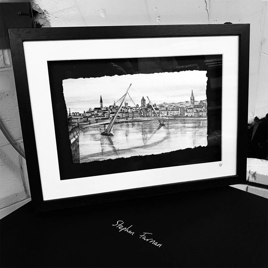 Stephen Farnan Studio The Peace Bridge - County Derry By Stephen Farnan