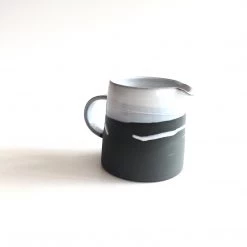 Paul Maloney BABY JUG - Beautiful Handmade Irish Pottery - Black Stoneware With White Glaze All Pottery