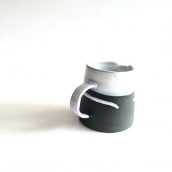 Paul Maloney BABY JUG - Beautiful Handmade Irish Pottery - Black Stoneware With White Glaze All Pottery