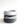 Paul Maloney RAMEKIN - Beautiful Handmade Irish Pottery - Black Stoneware With White Glaze