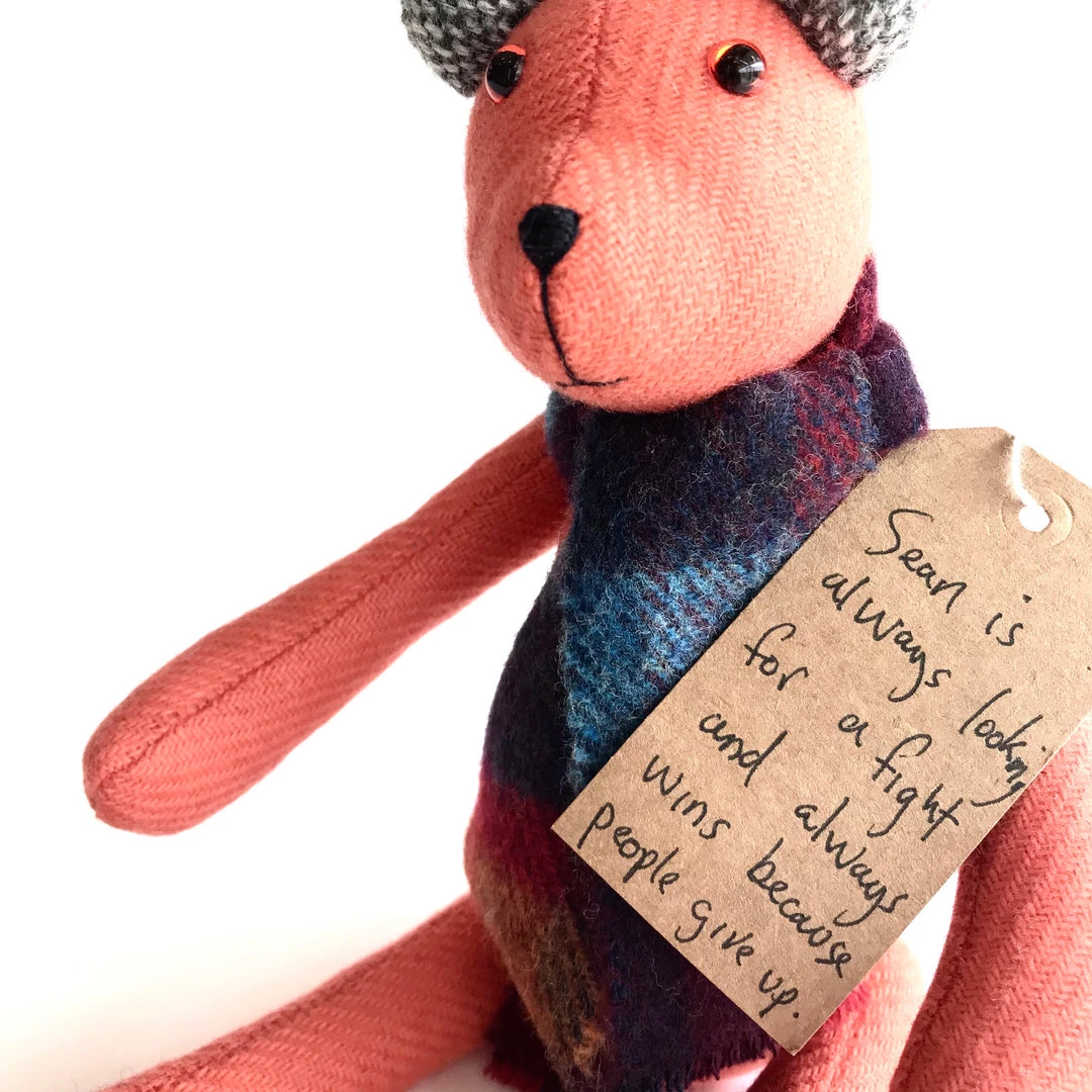 Pieces Of Great Sean - Handmade Teddy Bear - Looking For A New Home!