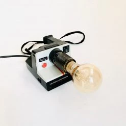 POLAROID CAMERA RETRO TABLE LAMP - Red Button - Re-imagined Vintage Objects By RETRO Lighting