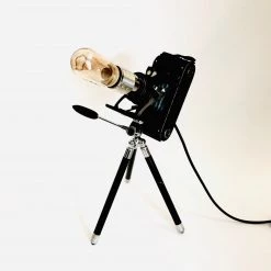 RETRO Lighting Vintage Camera Lamp & Floor Tripod