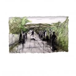 Stephen Farnan Studio Places THE ROAD BOWLER - Irish Sport Bowling Green County Armagh By Stephen Farnan