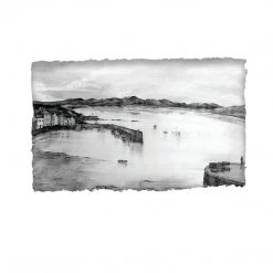 Stephen Farnan Studio ROUNDSTONE AND THE TWELVE PINS - Harbour Connemara Mountains County Galway By Stephen Farnan