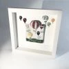 Rebeka Kahn Art Ceramic Wall Art HOT AIR BALLOON - Raku Ceramic Art By Rebeka Kahn