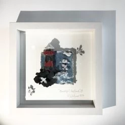 Rebeka Kahn Art BEAUTIFUL IRELAND - Lighthouse - Raku Ceramic Art By Rebeka Kahn Ceramic Wall Art