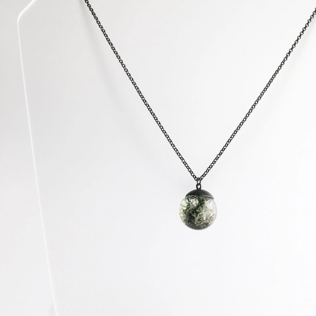 Ruby Robin FOREST MOSS Pendant Necklace