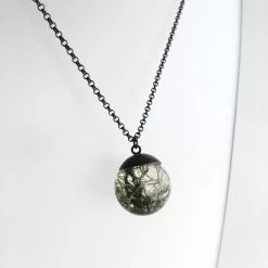Ruby Robin FOREST MOSS Pendant Necklace