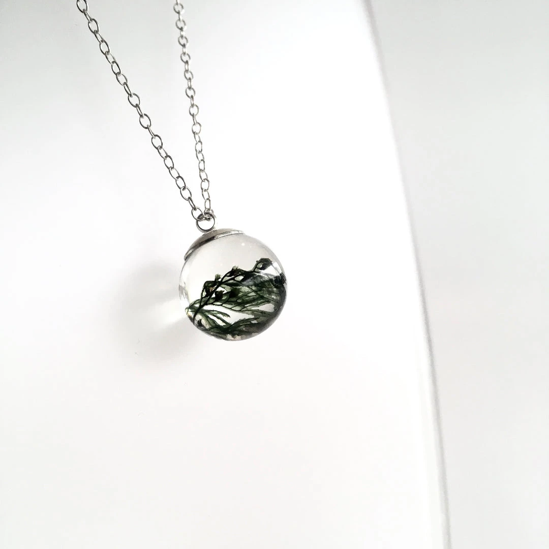 Ruby Robin FOREST MOSS Pendant Necklace All Jewellery
