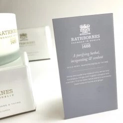 Rathbornes 1488 WILD MINT - Watercress And Thyme Candle - Made In Ireland