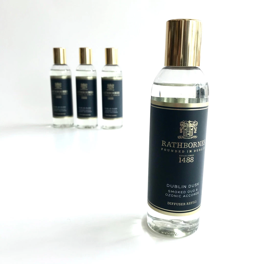 Rathbornes 1488 DUBLIN DUSK - Reed Diffuser - Smoked Oud + Ozonic Accords - Made In Ireland
