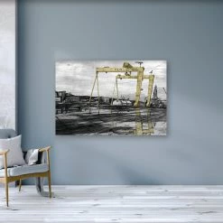 Stephen Farnan Studio THE SHIPYARD, BELFAST - Harland & Wolff Cranes Samson Goliath County Antrim By Stephen Farnan Places