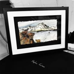 Stephen Farnan Studio THE SCOTTISH HIGHLANDS - Scottish Highlands Mountains Britain By Stephen Farnan Made In Ireland