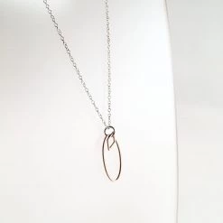 Starling Bridge Geometric Silver + Brass Necklace - Made In Belfast